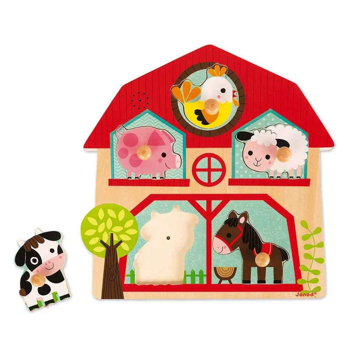 Janod® Glasbena sestavljanka Friends of the Farm Janod