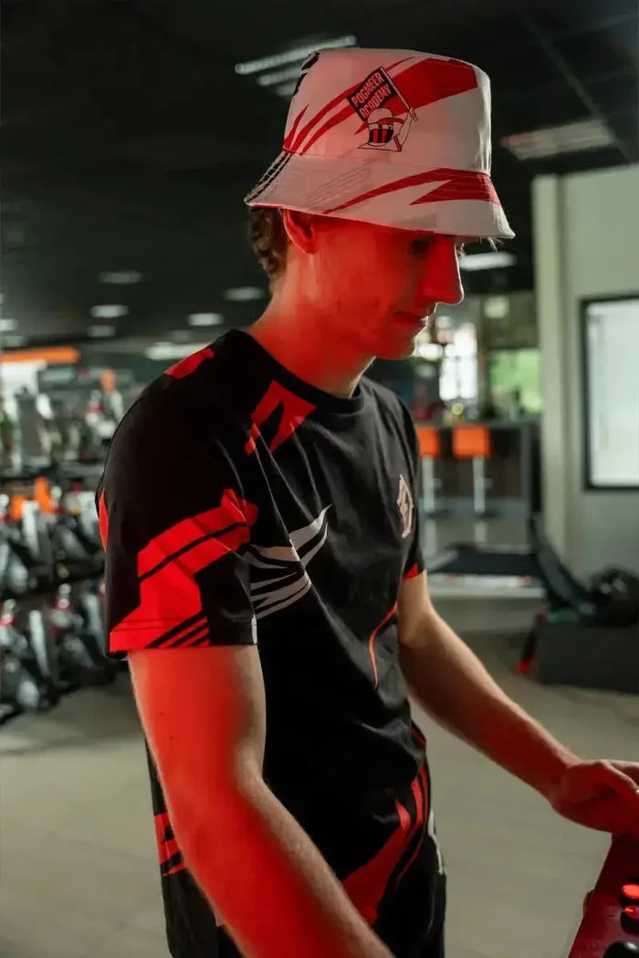Jarno Opmeer - Bucket Hat - INDICATOR - White - Sim Race Webshop B.V.