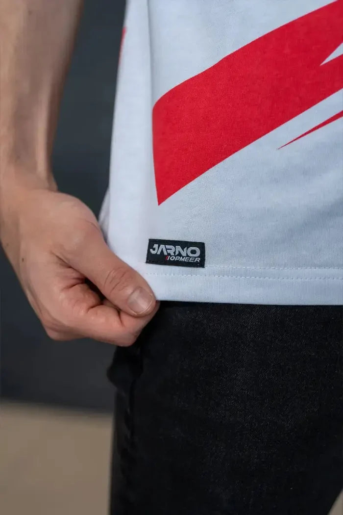 Jarno Opmeer - T-shirt - INDICATOR - White - Sim Race Webshop B.V.