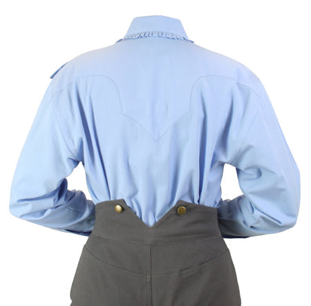 Josie Bib Blouse - Blue