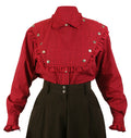 Josie Bib Blouse - Red Check