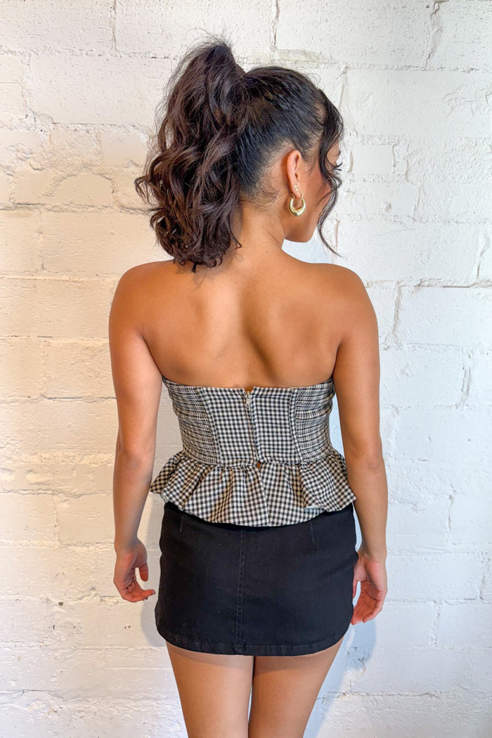Keep Me In Check Top, checkered Top, Summer Tops, Adeline Boutique, Dallas Boutique, Boutique Clothing