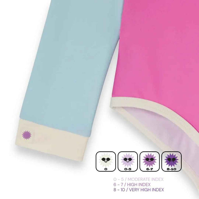 KiETLA® Otroške enodelne kopalke Pink/Blue Ki ET LA