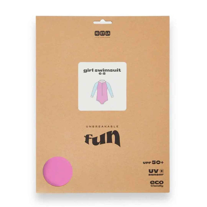 KiETLA® Otroške enodelne kopalke Pink/Blue Ki ET LA