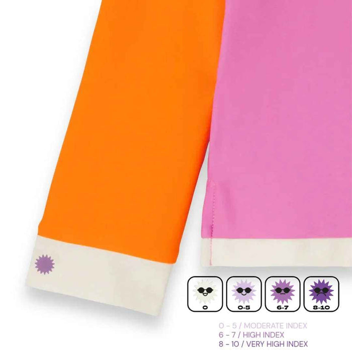KiETLA® Otroška kopalna majica z dolgimi rokavi Pink/Red Ki ET LA