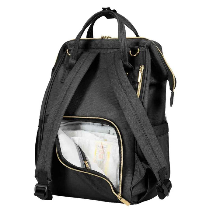 KikkaBoo® Previjalni nahrbtnik Siena Black & Gold 2025 KikkaBoo