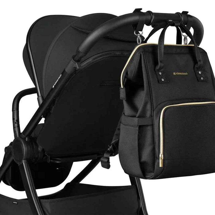 KikkaBoo® Previjalni nahrbtnik Siena Black & Gold 2025 KikkaBoo
