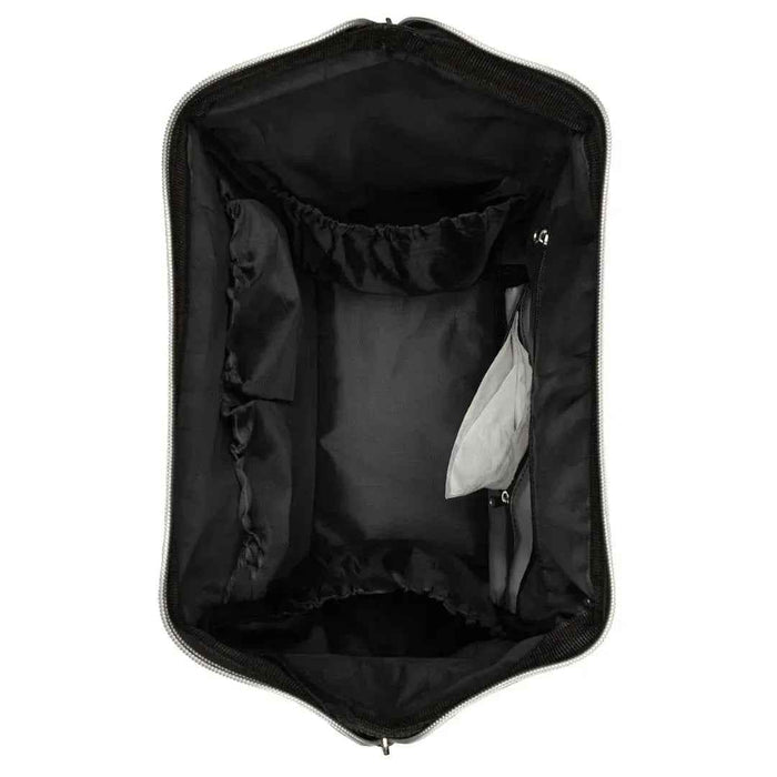 KikkaBoo® Previjalni nahrbtnik Siena Black & Silver 2025 KikkaBoo
