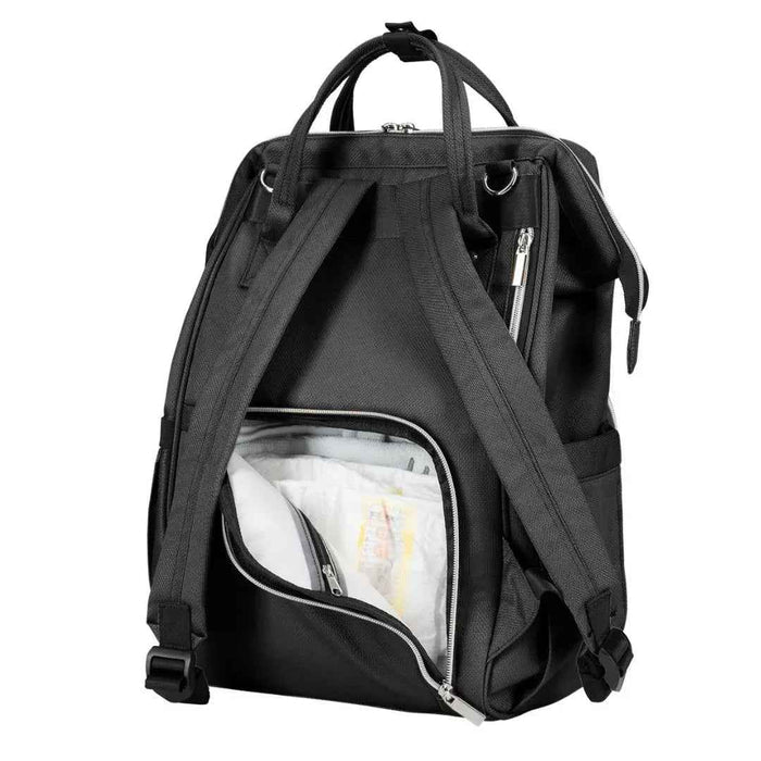 KikkaBoo® Previjalni nahrbtnik Siena Black & Silver 2025 KikkaBoo