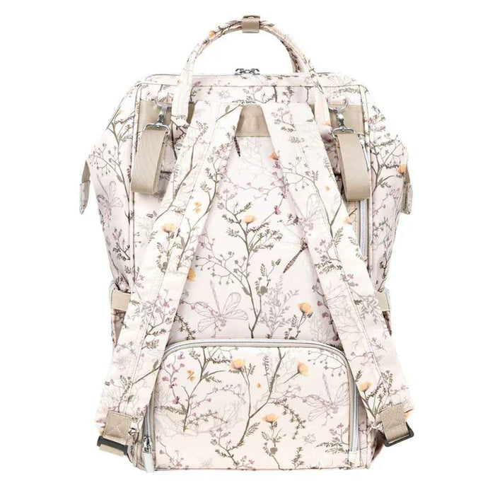 KikkaBoo® Previjalni nahrbtnik Siena Luxe Secret Garden Beige KikkaBoo