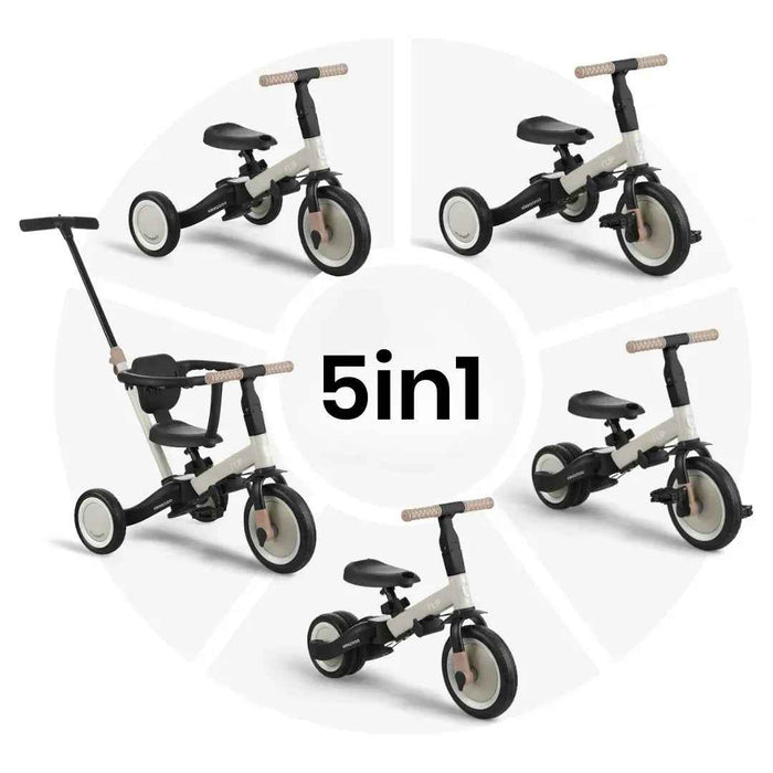 KikkaBoo® Otroški tricikel 5in1 Flip + GRATIS čelada Grey KikkaBoo