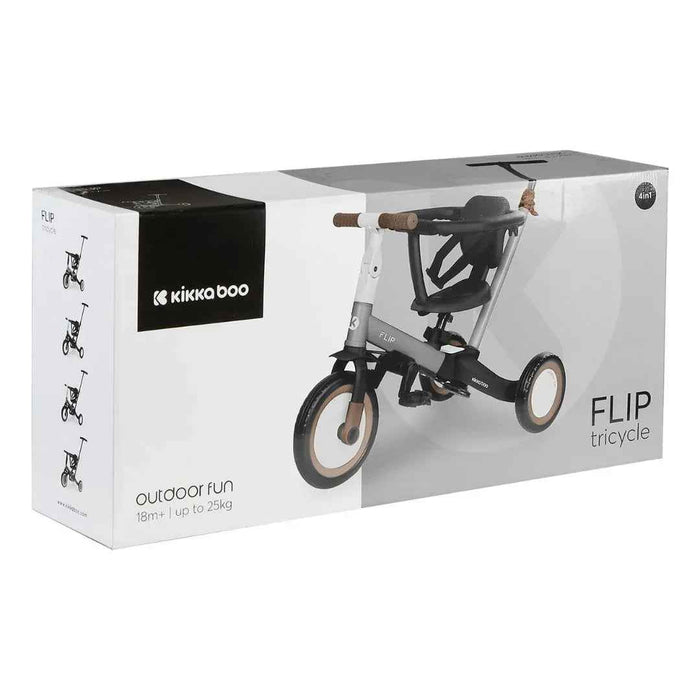 KikkaBoo® Otroški tricikel 5in1 Flip + GRATIS čelada Grey KikkaBoo