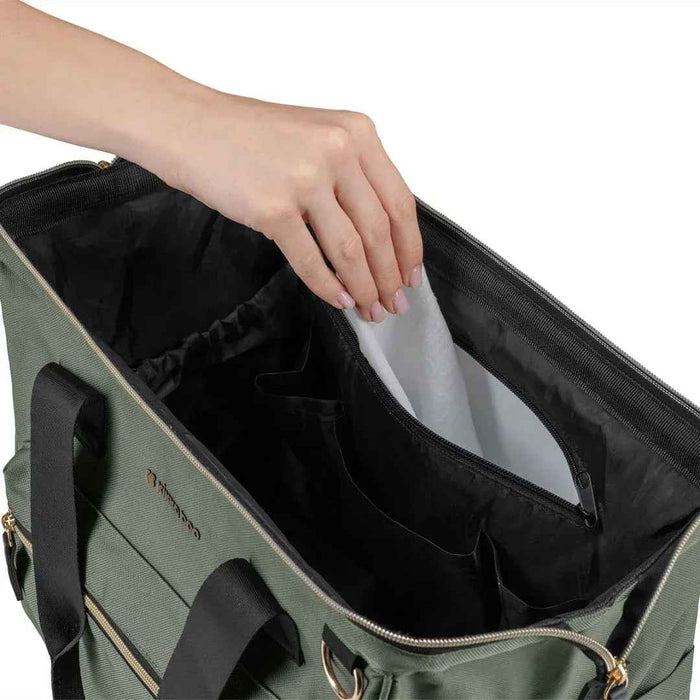 KikkaBoo® Previjalna torba Maxi Army Green NEW 2025 KikkaBoo