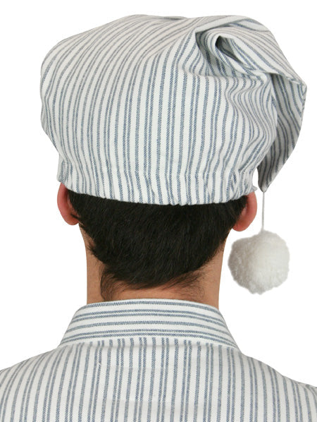 Killian Flannel Nightcap - Blue Stripe