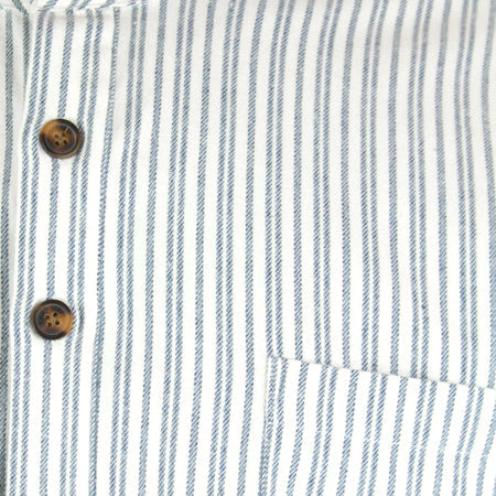 Killian Flannel Nightshirt - Blue Stripe