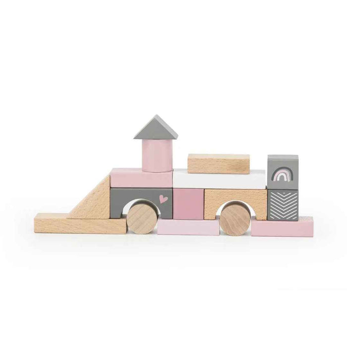 Label Label® Lesene kocke Pink 50 kos Label Label