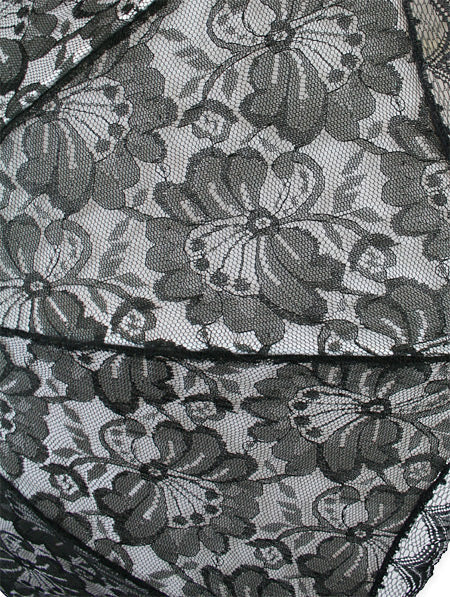 Lace Parasol - Black Overlay