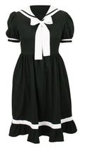 Ladies 1900s Bathing Suit - Black/White