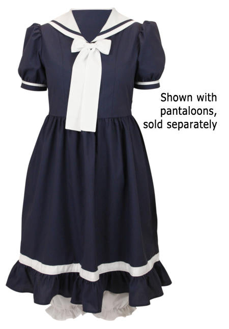 Ladies 1900s Bathing Suit - Navy
