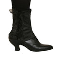 Ladies Spats - Black Brocade (One Pair)