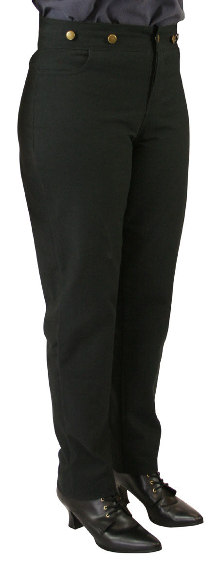 Ladies Classic Canvas Pants - Black