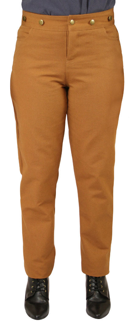Ladies Classic Canvas Pants - Brown