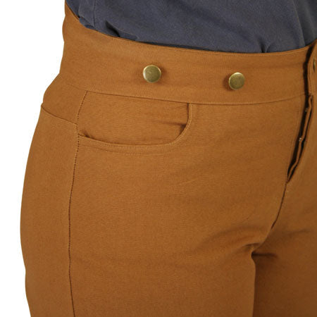 Ladies Classic Canvas Pants - Brown