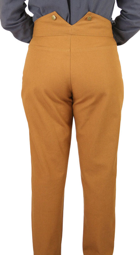 Ladies Classic Canvas Pants - Brown