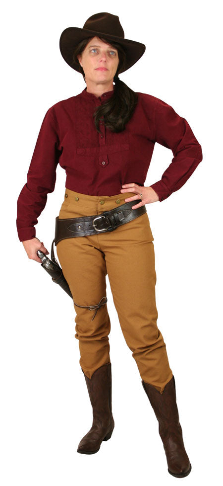 Ladies Classic Canvas Pants - Brown