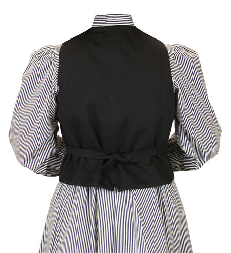 Ladies Classic Canvas Vest - Black
