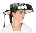 Ladies Day Hat - Black/White
