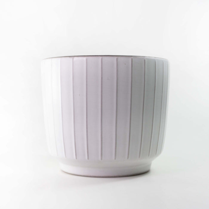 Large 1960s CERAMIC PLANTER pale white by Wächtersbach Westgermany