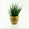 LARGE 1960s embossed CLINKER PLANTER Sgraffito