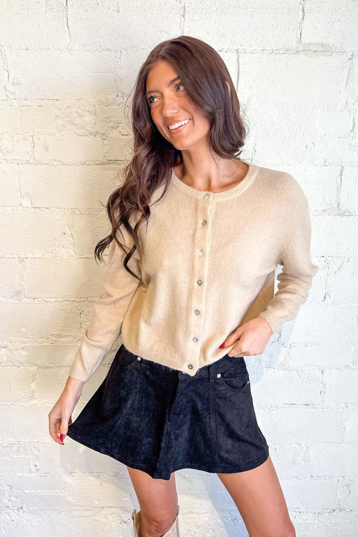 Lasso Twirl Suede Skirt, Suede Skirt, Fall and Winter Skirts, Skirts, Mini Skirts, Fall Styles, Adeline Boutique, Dallas Boutique, Women's Fashion