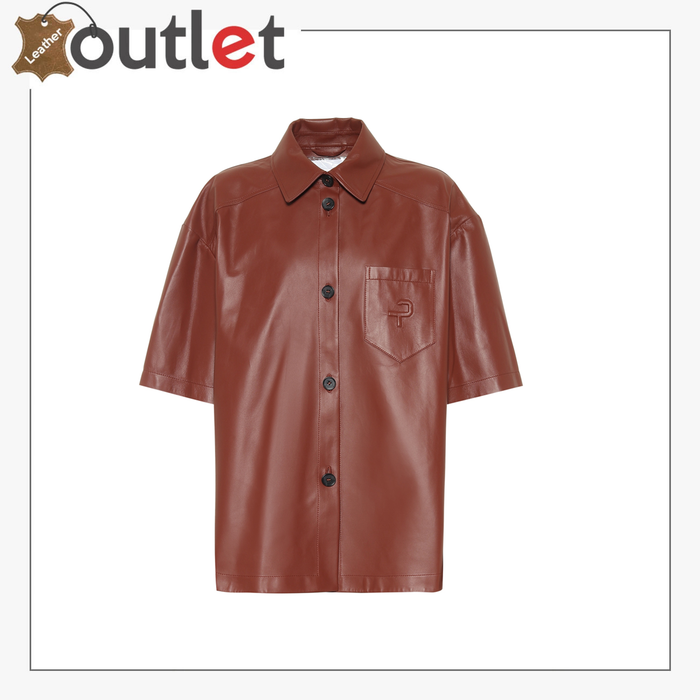 Laura leather shirt