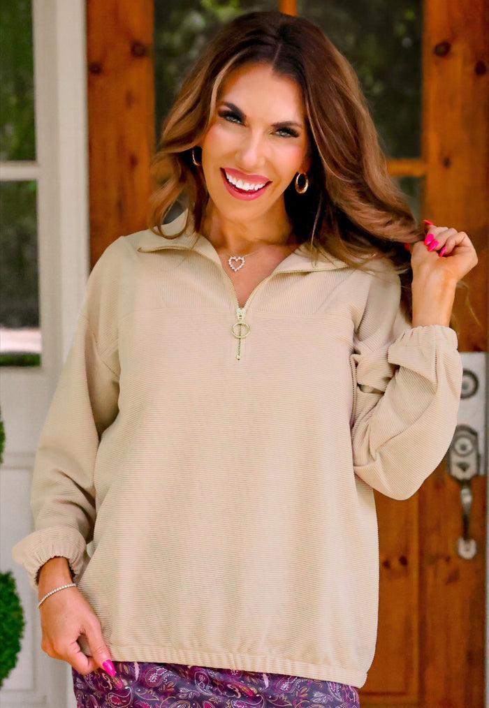 Levi Ribbed 1/4 Zip