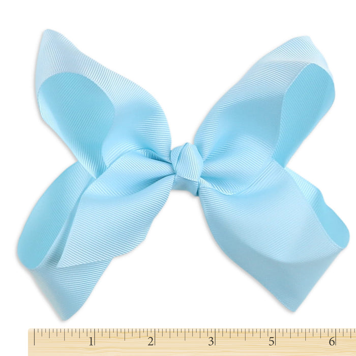 Light Blue Biggie Bow