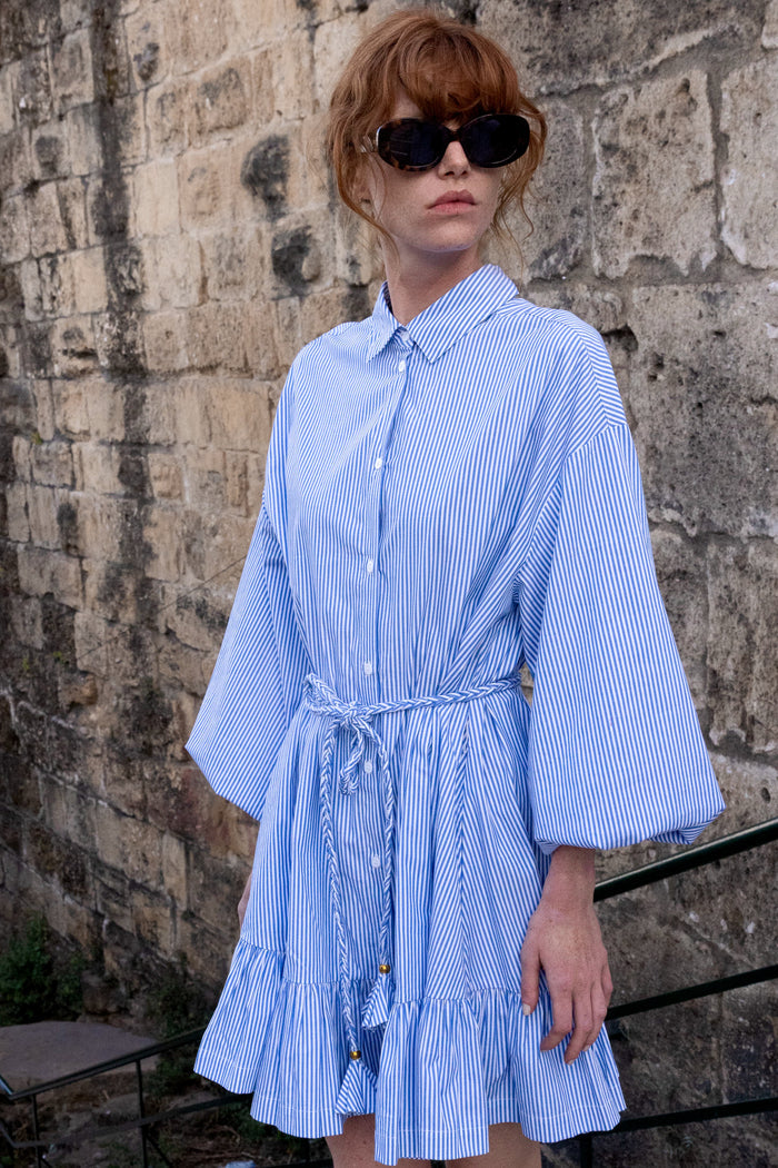 Lily Dress- Surrey Blue