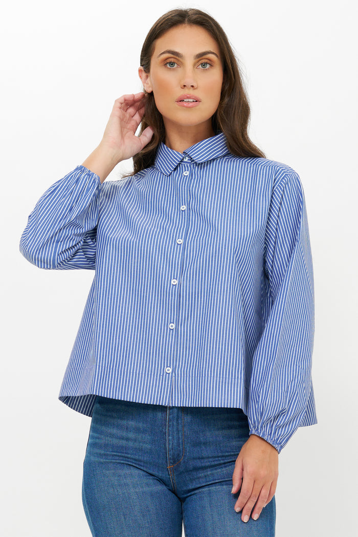 Lily Top- Capone Navy