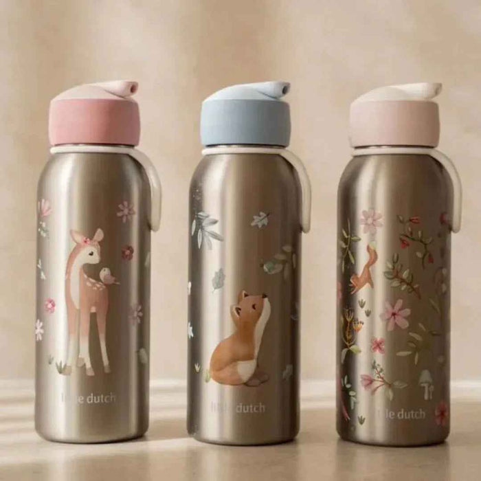 Little Dutch® Otroška steklenička iz nerjavečega jekla flip-up Fairy Wonders 350ml Little Dutch