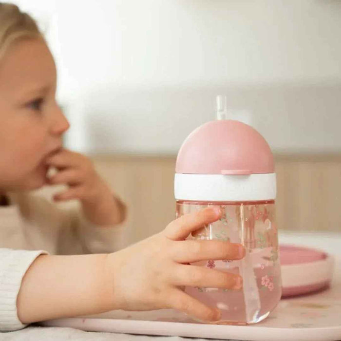 Little Dutch® Steklenička s slamico Fairy Garden 300ml Little Dutch