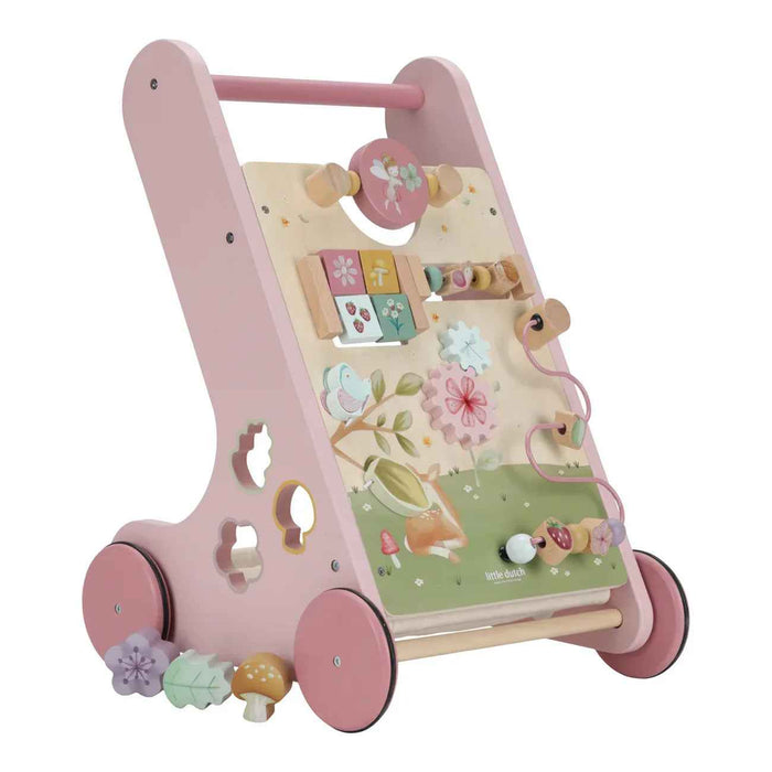 Little Dutch® Aktivnostni leseni voziček Fairy Garden Little Dutch