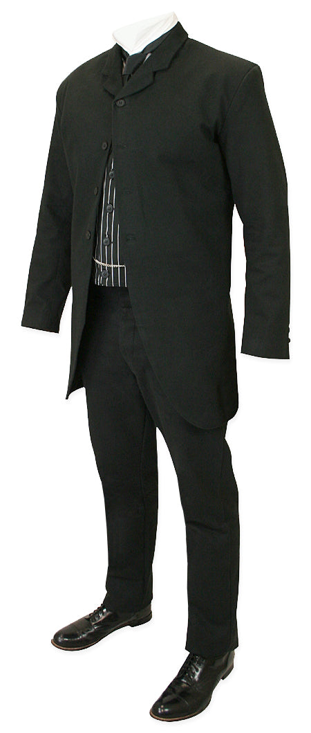 Livingston Cutaway Sack Coat - Black