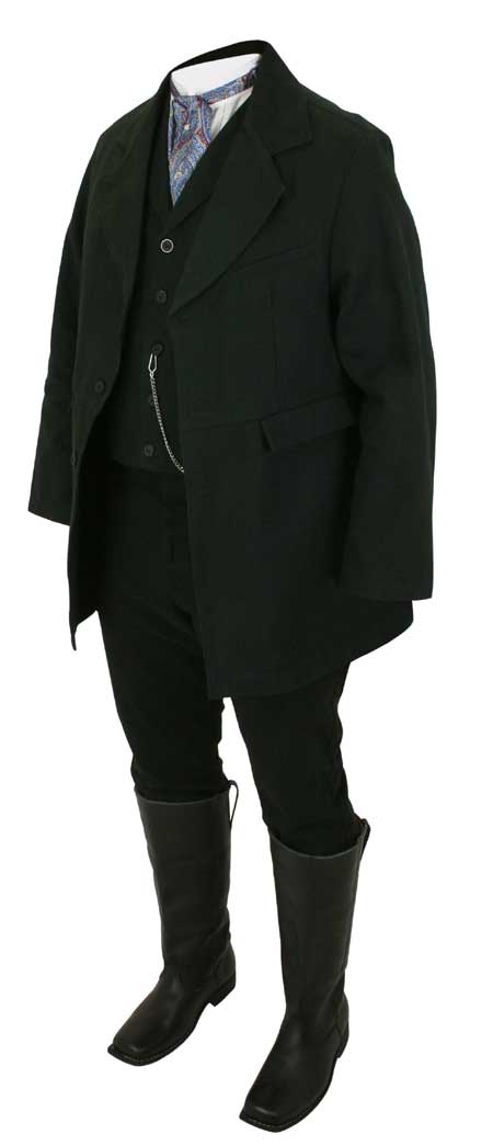 Livingston Old West Marshall Coat - Black