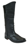 Mens Long Cavalry Boot - Black Leather