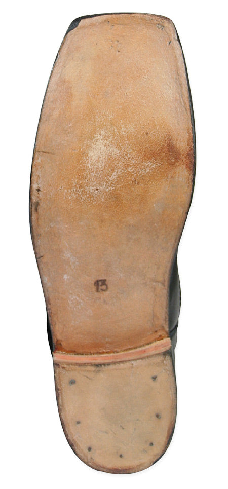 Mens Long Cavalry Boot - Black Leather