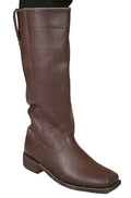 Mens Long Riding Boot - Brown Leather