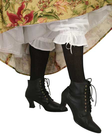 Long Socks - Black Silk