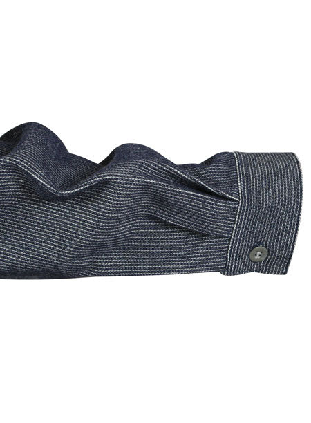 Longview Bib Shirt - Denim Stripe