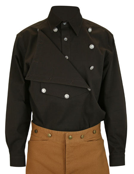 Longview Bib Shirt - Dark Brown